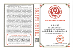 天下质量诚信标杆典范企业